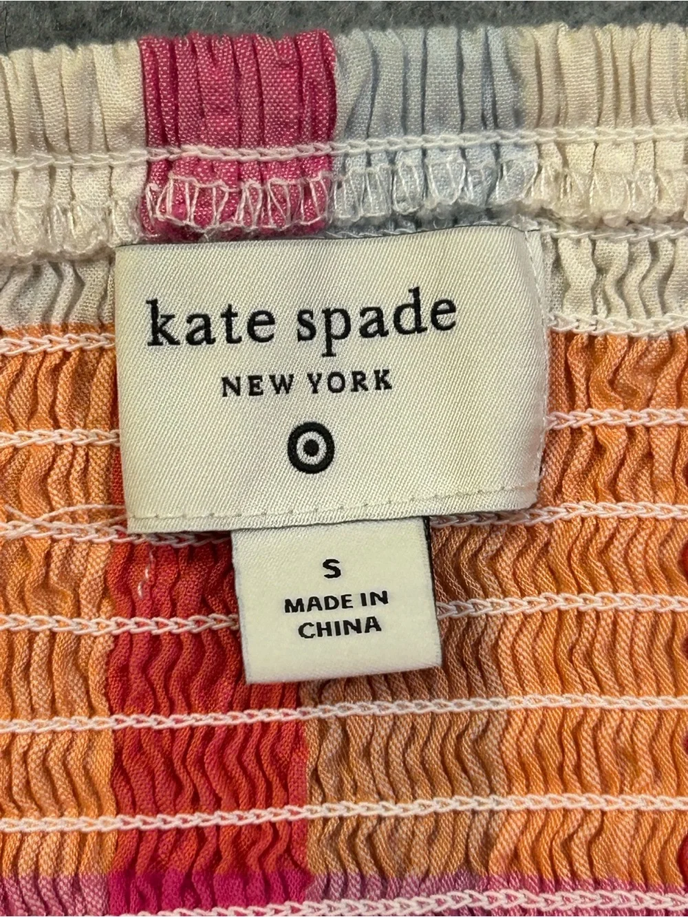 Kate Spade for Target- Plaid Midi Sundress with Tie Belt - Pink & Multicolor S